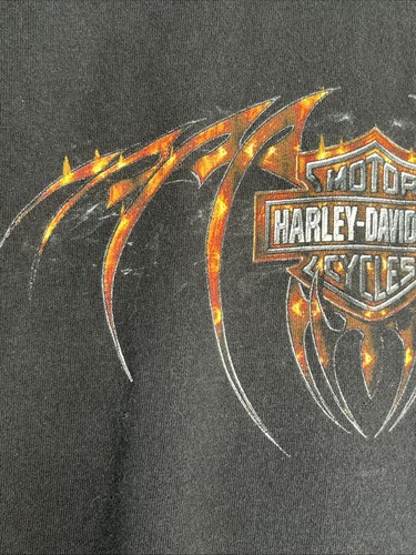 Men’s Vintage Large United Arab Emirates Harley Davidson Black T-shirt - Picture 3 of 16