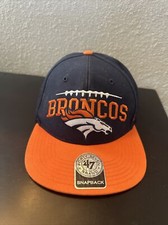 Denver Broncos Hat Cap Snap Back Youth NFL Football Blue 47 Brand Adjustable