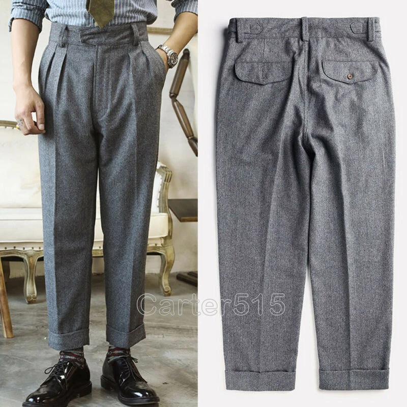 High wasted mens pants sales