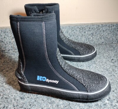 H2Odyssey 6.5mm Endura Scuba Divers Boot BK5 Black Booties Size 6 Underwater 