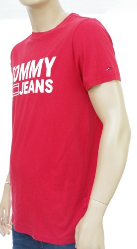 TOMMY JEANS Camiseta Hombre Roja ESSENTIAL LOGO SAMBA DM0DM04528 Talla XL - Imagen 2 de 7