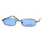 SA106 Men's Rectangular Sunglasses – Metal Frame, Yellow Lens, UV Protection, Gunmetal Finish
