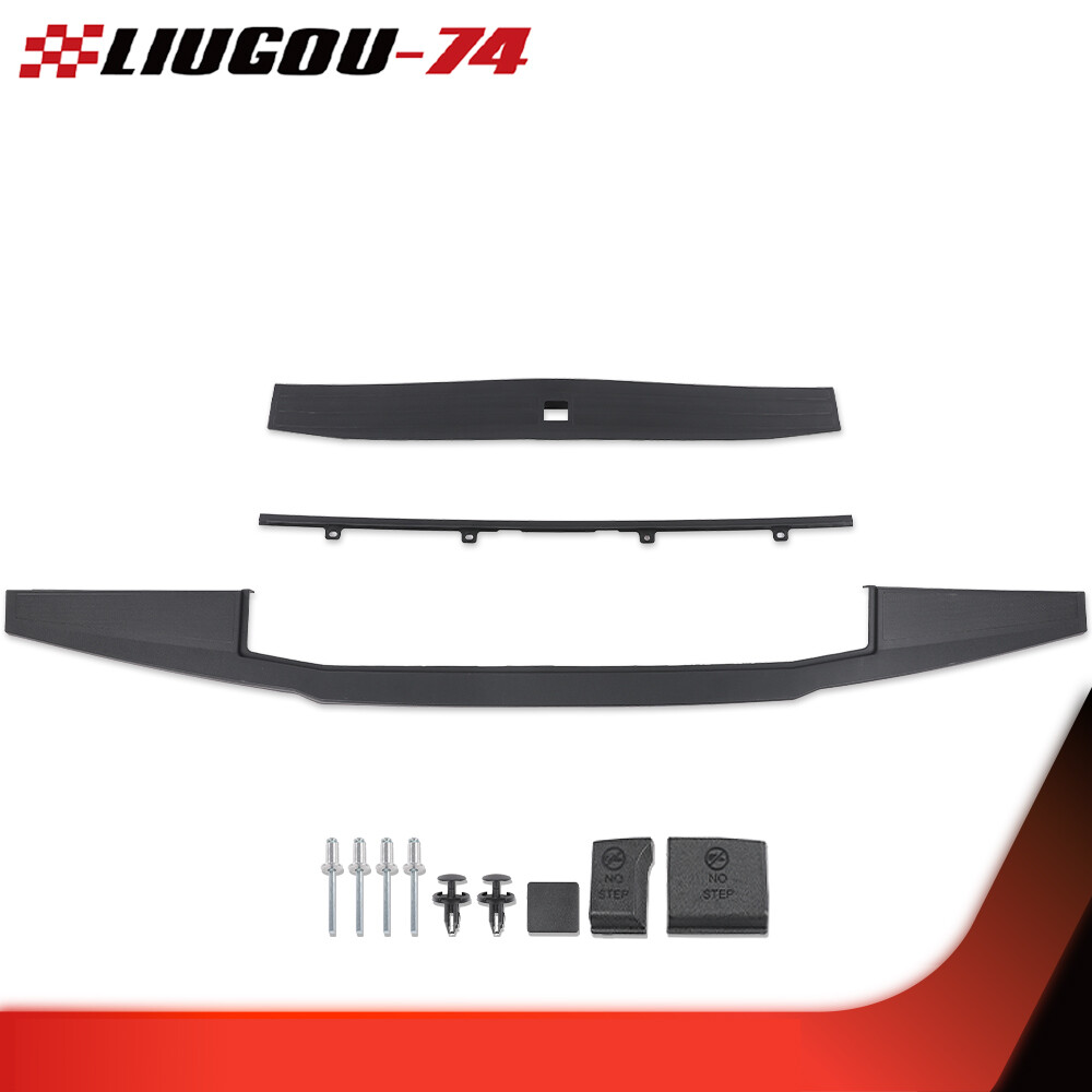 Tailgate Cap Molding Trim – Fits 2017-2022 Ford Super Duty F250 F350, Black Textured, Bolt-On