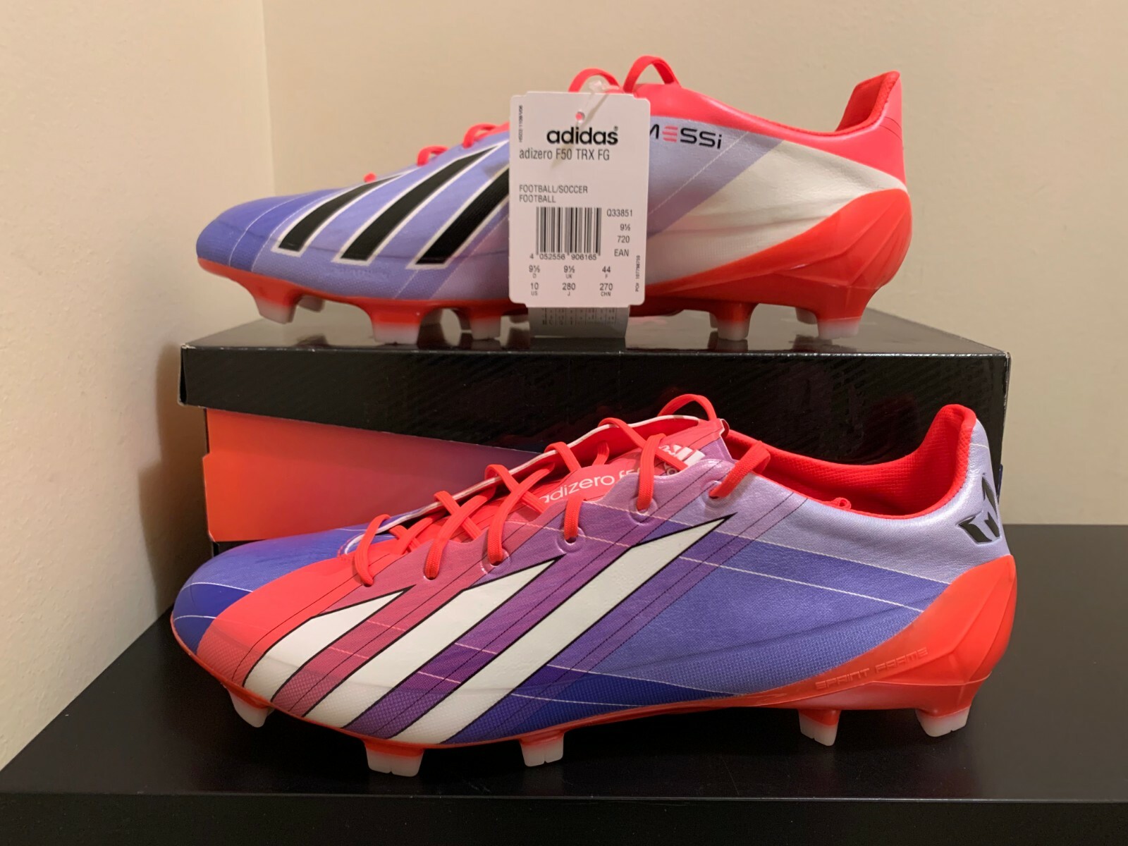adidas F50 adizero Messi Union Jack Soccer Boots US 10 - Q33851 image 4