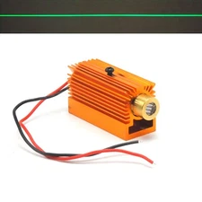 Locator Line 532nm 20mW Green Laser Diode Module 5V Brass + Heatsink Cooling