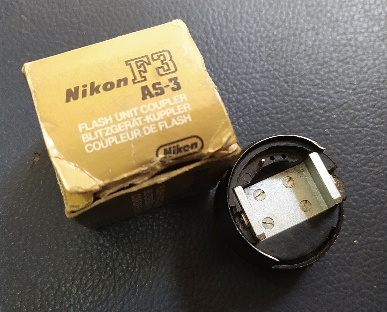 Nikon As3 Flash Coupler for F3 Cameras Hotshoe Adapter Free Shipping