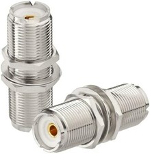5-Pack UHF SO-239 Female to Female Connector Adapter for CB Two Way Mobile Radio