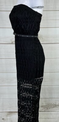 Sans Souci Black Lace Strapless Lace Maxi Dress Size Small Lined Long A4601 | eBay Sans Souci Black Lace Strapless Lace Maxi Dress Size Small Lined Long A4601 | eBay