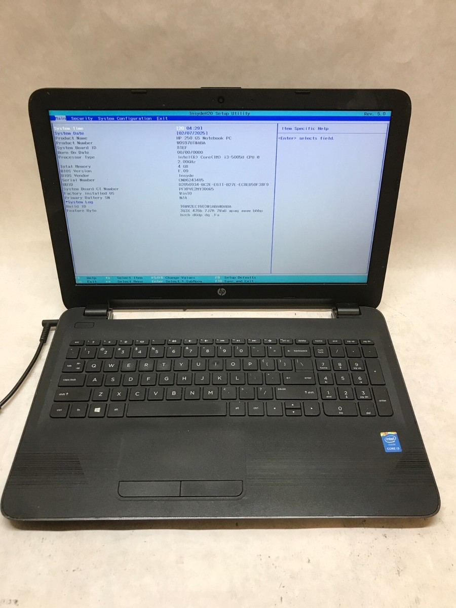 5005u 4gb Ram Hp Core I3 5005u Laptop HP 250 G5 15