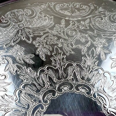 F. B. Rogers Silver Co. 1883 Serving Tray #2391 - Silver on Copper
