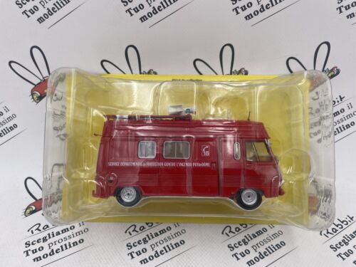 Die Cast ""Peugeot J7 PC mobile command post"" light firefighters 1/43 - Picture 1 of 3