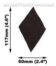 Accordion Diamond Leather Bellow Corners Gusset (Set of 20) 117x60mm