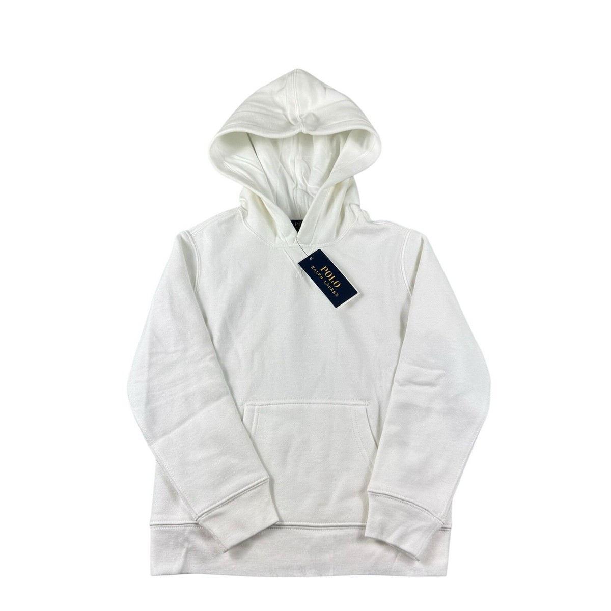 Polo Ralph Lauren Solid Light Unisex Kids Hoodie Size 7 NWT
