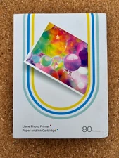 Liene Photo Printer Paper & Ink Cartridge (80 sheets + 2 Ink Cartridge)