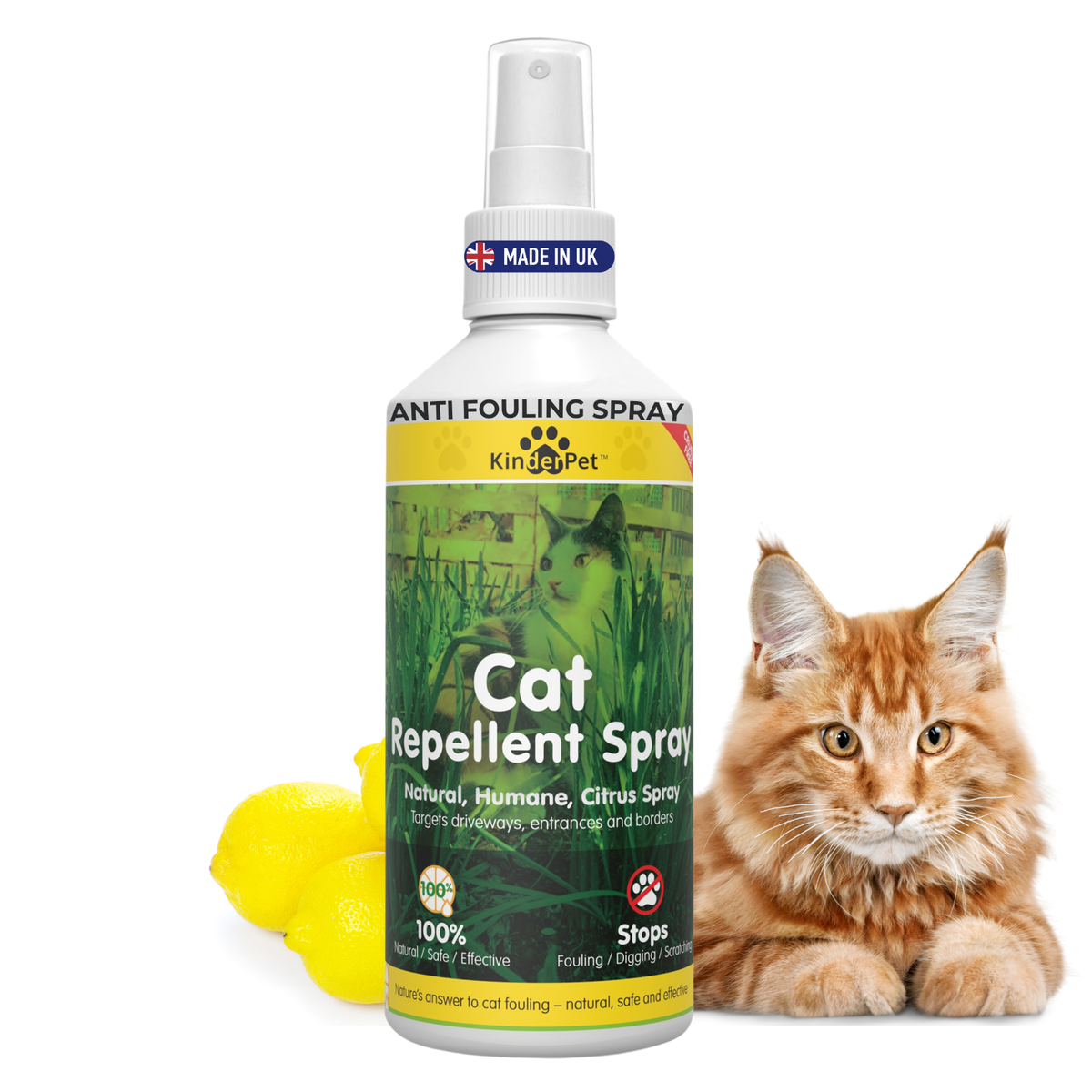 CAT REPELLENT Stop Cats Digging Pooping Fouling It Works! MADE IN
