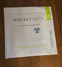 Rocketbook Core Smart Reusable Notebook Black . Includes Frixion pen cloth