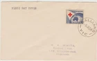 Australia 1954  FDC  Red Cross issue   good condition
