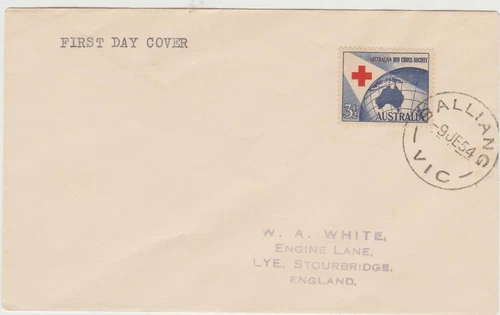 Australia 1954  FDC  Red Cross issue   good condition
