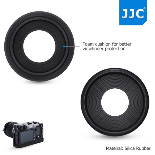 JJC 2 Silicone Eyecup Eyepiece Viewfinder for Fujifilm X-PRO2 Glass Wearing User - Picture 5 of 12