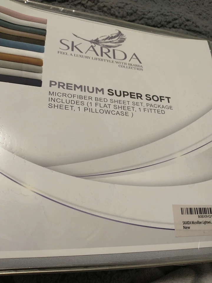 Skarda Microfiber Twin Bed Sheets 3 Piece One Flat One Fitted One Pillow Case  - Image 4 of 4