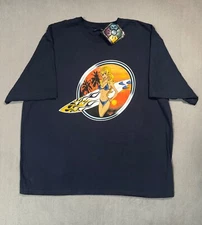 No Boundaries Vtg Y2K Surfing Hook Ups Style Pin Up Bikini Surf T Shirt 2XL NWT