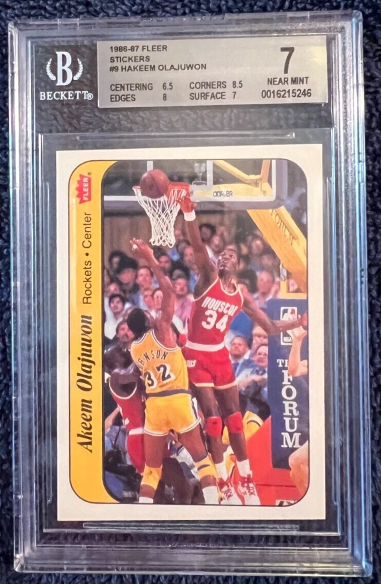 Hakeem Olajuwon Beckett Grading Services (BGS) Basketball Rookie