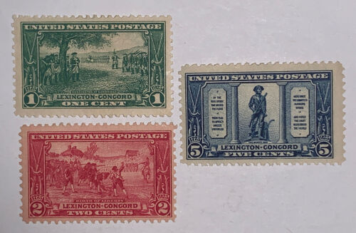 Travelstamps: 1925 US Stamps Scott #s 617-619 mint og, hinged, set of 3 - Picture 2 of 6