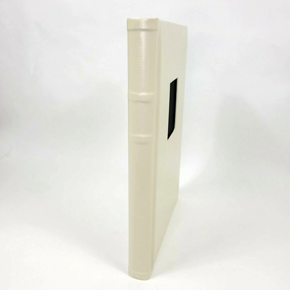 专业13英寸x18英寸白色婚礼相册皮革  — 第 4/4 张图片