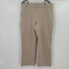 Quince Ecru-Beige Ponte Pants - Kick Flare - S - Small - 24" Inseam - NWT