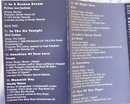 THE BEST ROCK ALBUM IN THE WORLD EVER DOUBLE CASSETTE TAPE ALBUM QUEEN QUO EX/EX - Picture 9 of 15