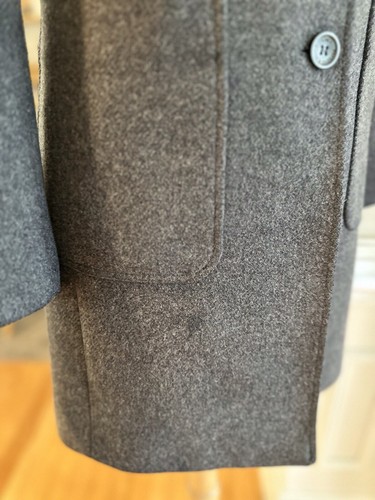 Authentic Dolce & Gabbana Coat Wool Black Dark Gray Mid Length Jacket - Picture 7 of 8