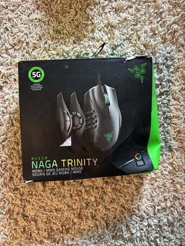 Razor Naga Trinity Black Mouse With All 3 Side Plates - 第 1/2 張圖片