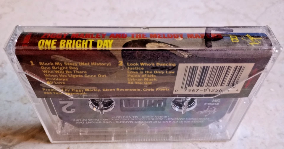 NEW SEALED ZIGGY MARLEY & THE MELODY MAKERS ONE BRIGHT DAY CASSETTE TAPE - Image 2 of 2