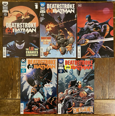 DEATHSTROKE VS. BATMAN Lot | 2018 Priest/Pagulayan GRUDGE MATCH!    