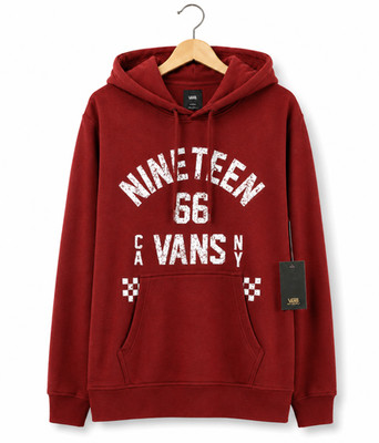 Vans Women's X-Small Burgundy Nineteen 66 Graphic Hoodie Pullover NWT