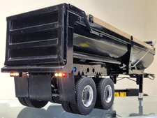 Toy DPS Aluminum Lift Dump Bed Tipper Trailer for Tamiya 1/14 King Grand Hauler