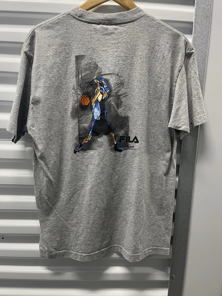 Camiseta de basquete vintage anos 90 Fila - Imagem 4 de 4