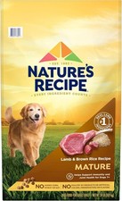 Nature  s Recipe Mature Lamb  Brown Rice Recipe Dry Dog Food 24 lb. Bag