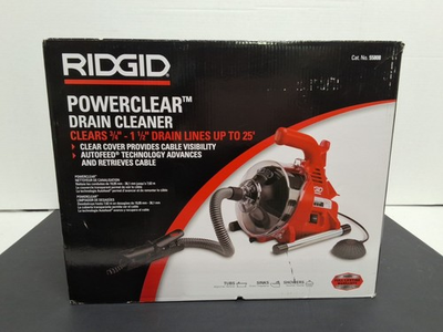 #ad RIDGID PowerClear Drain Cleaning Machine Red Black $152.99