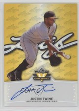 2014 Leaf Valiant Yellow Prismatic 2/10 Justin Twine #BA-JT1 Auto 2u3