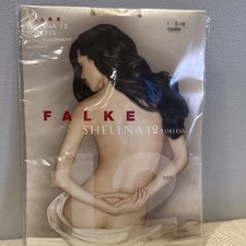 FALKE SHELINA 12 DEN TOELESS TIGHTS ULTRA-TRANSPARENT SHIMMER I S/M CRYSTAL NUDE