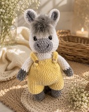 Zebra Amigurumi geh&auml;kelt Kuscheltier Handarbeit Chenille Pl&uuml;schtier Geschenk
