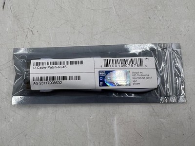 Lot of 4 Ubiquiti U Cable Patch RJ45 0.1m White Cat6 Ethernet Patch Cables
