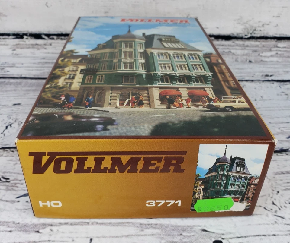 Vollmer #3771 Escala HO Banco Casa Modelo Kit Nuevo Caja Abierta Foto 3 de 3