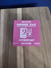Midiman Merge 2x2 2-In/2-Out Merge Box With Power Supply Works 