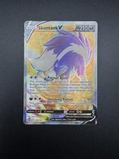 Pokemon TCG Skuntank V (Full Art) Holo Ultra Rare SWSH12: Silver Tempest 180/195
