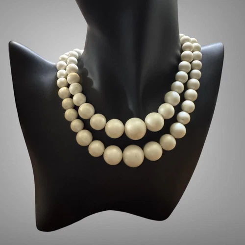 VETEMENTS Collana girocollo vintage doppio filo di perline