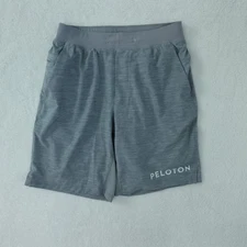Lululemon T.H.E. Shorts Mens Medium Gray 9" Lined Nulux Workout Training Peloton