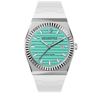 Uhr - Watch People - White turquoise - 36mm