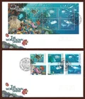 1995 AUSTRALIA " THE WORLD DOWN UNDER " ~ PAIR OF FIRST DAY COVERS ~